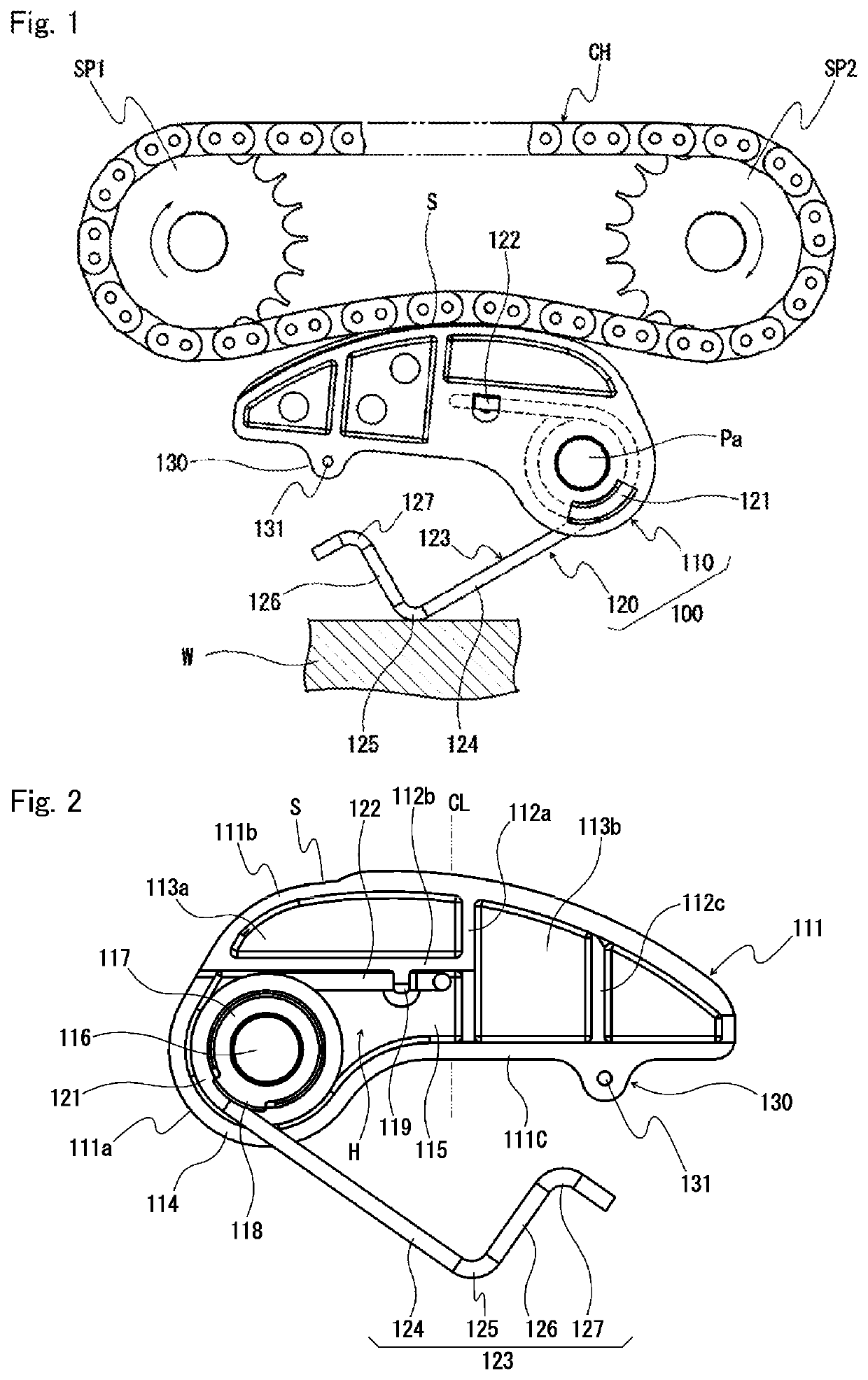 Tensioner lever