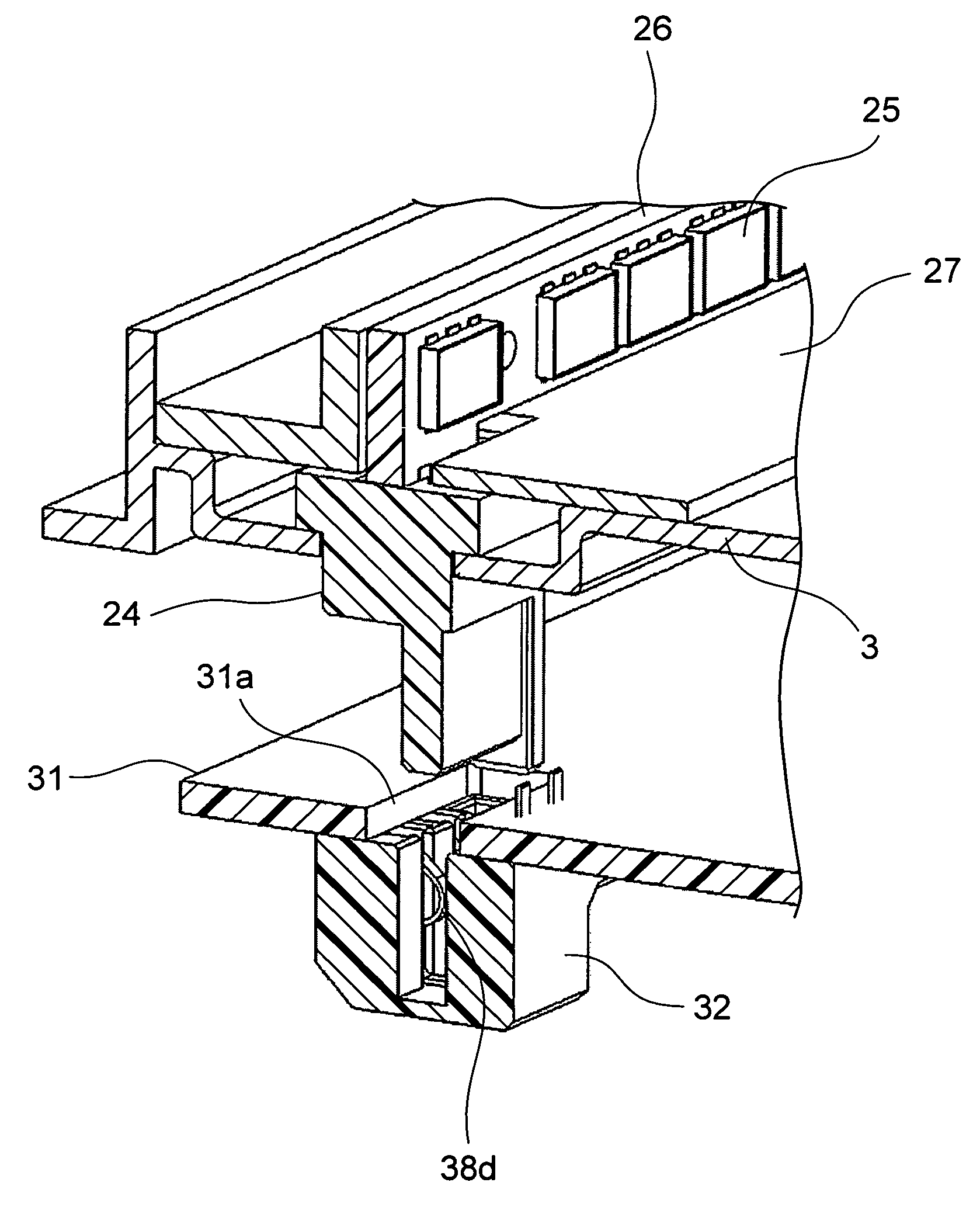 Backlight assembly for supplying electric power to a light-emitting element via a connector and a backlight unit and a liquid crystal display which use the backlight assembly