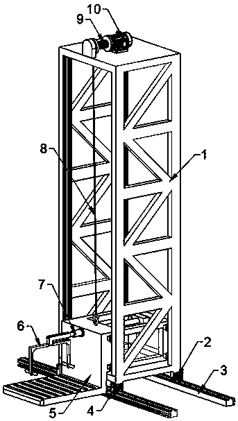 Rail car equipment based on automatic stereoscopic warehouse