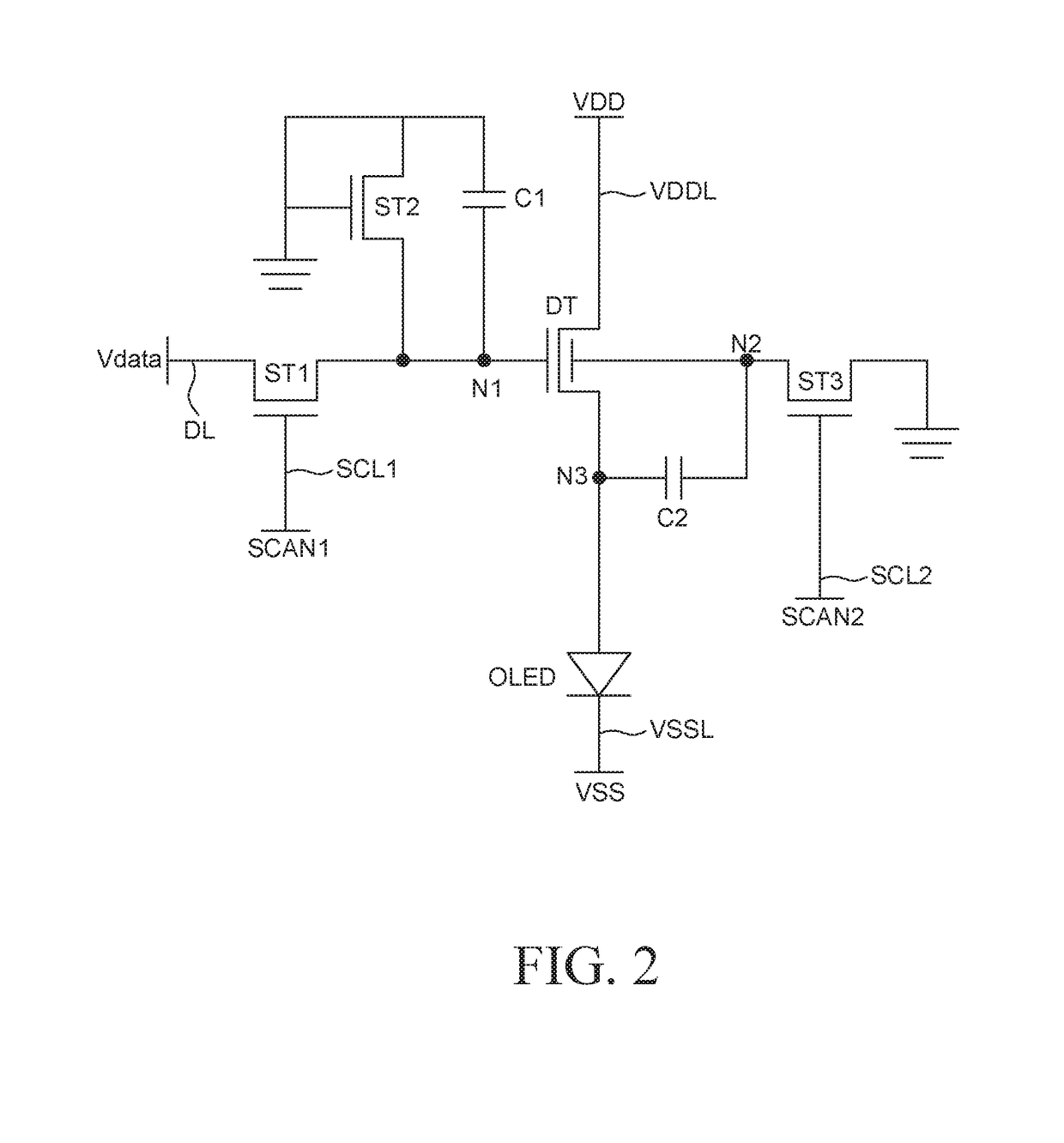 Organic light-emitting diode display device and method of driving the same