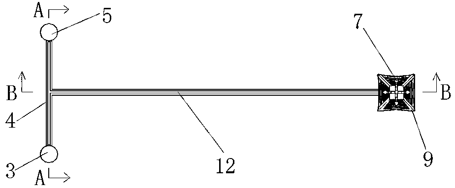 Novel lightning protection launching device and construction method thereof