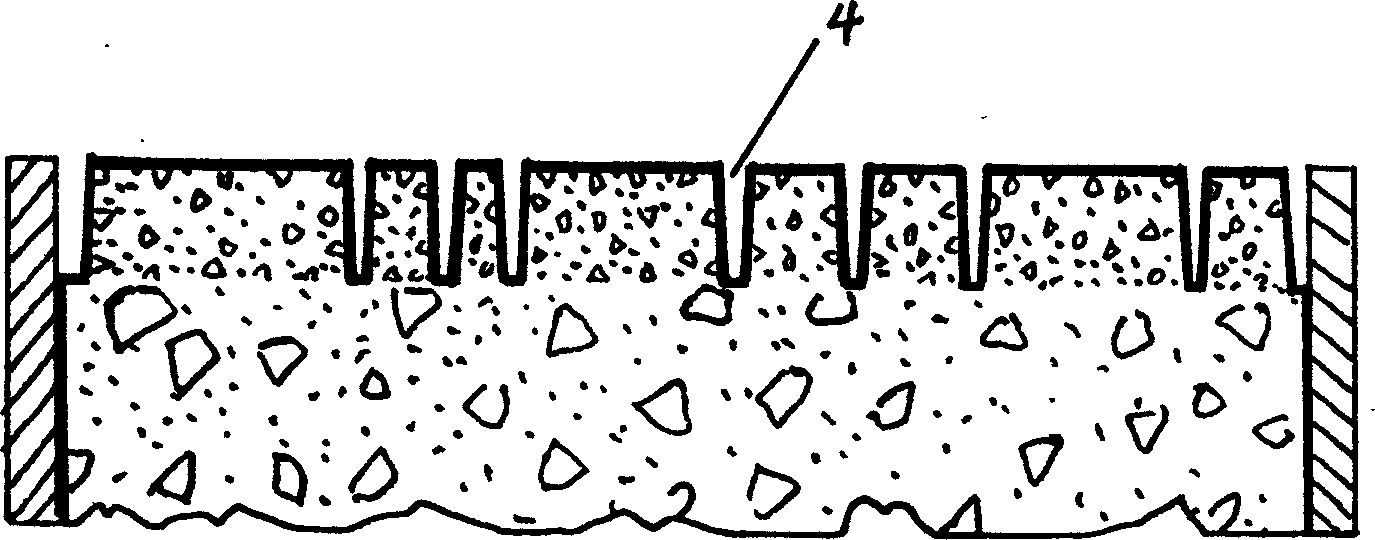 Machining method for artificial waterstone slabstone