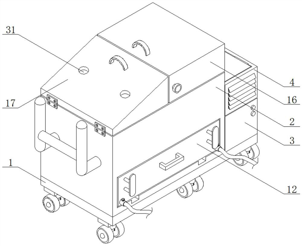 Shear type crusher for solid waste treatment