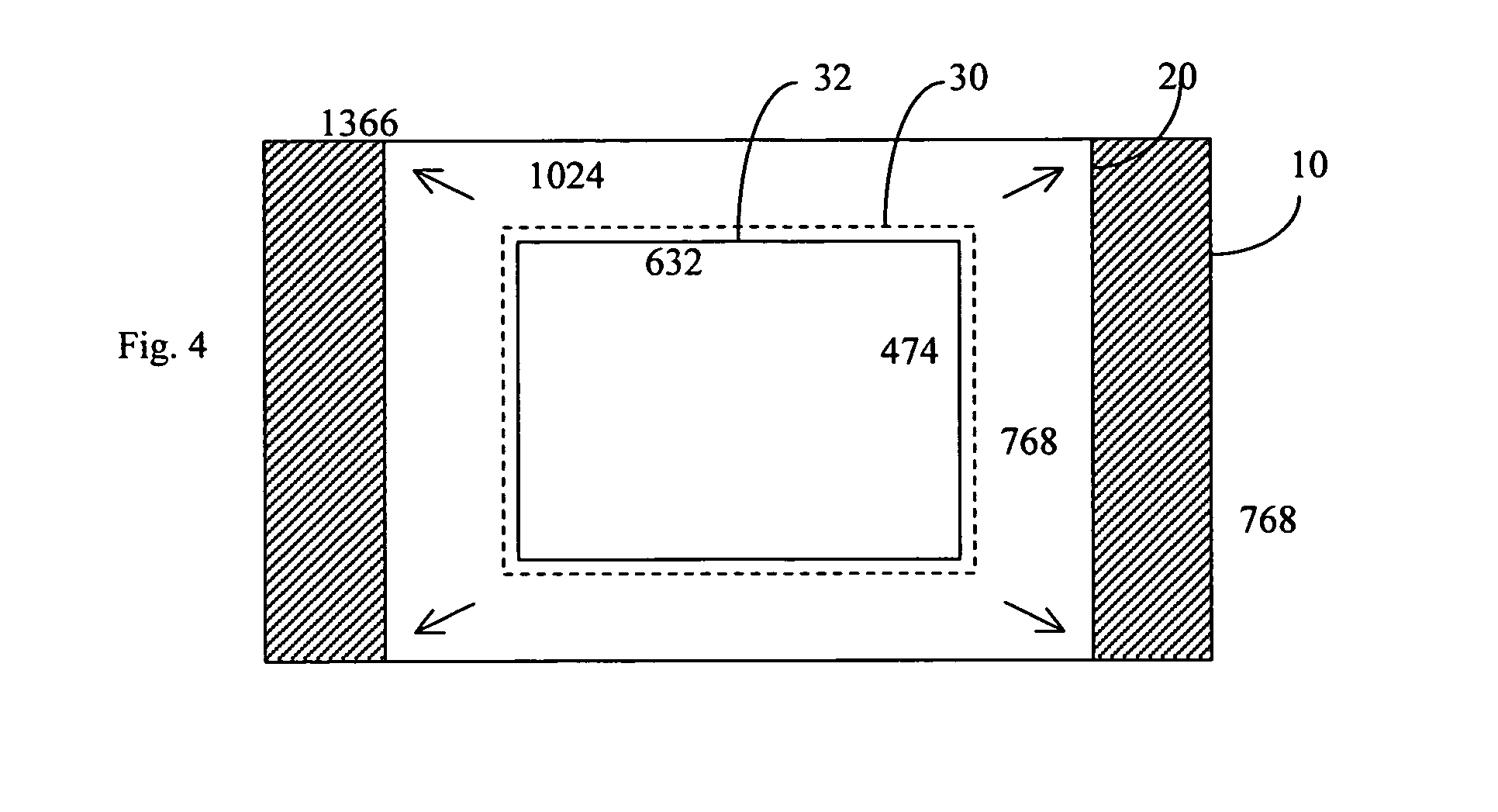 Method for scaling and cropping images for television display