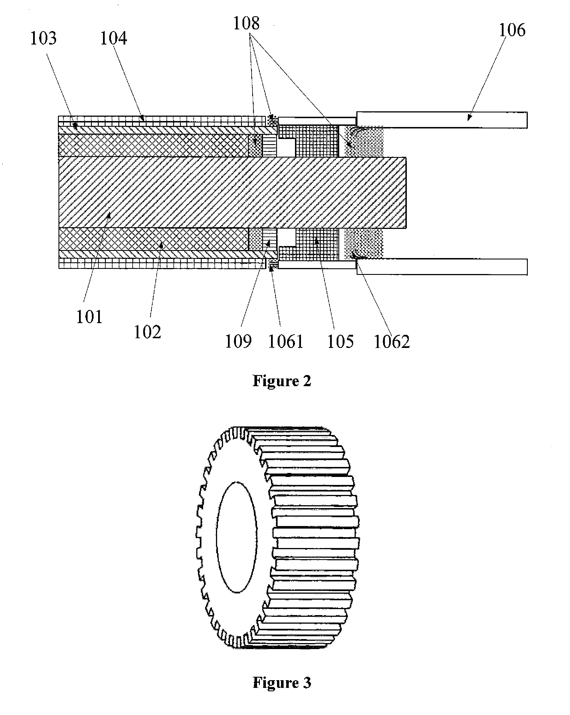 Array ultrasound endoscopic probe, a manufacture method thereof and a fixing and rotating device