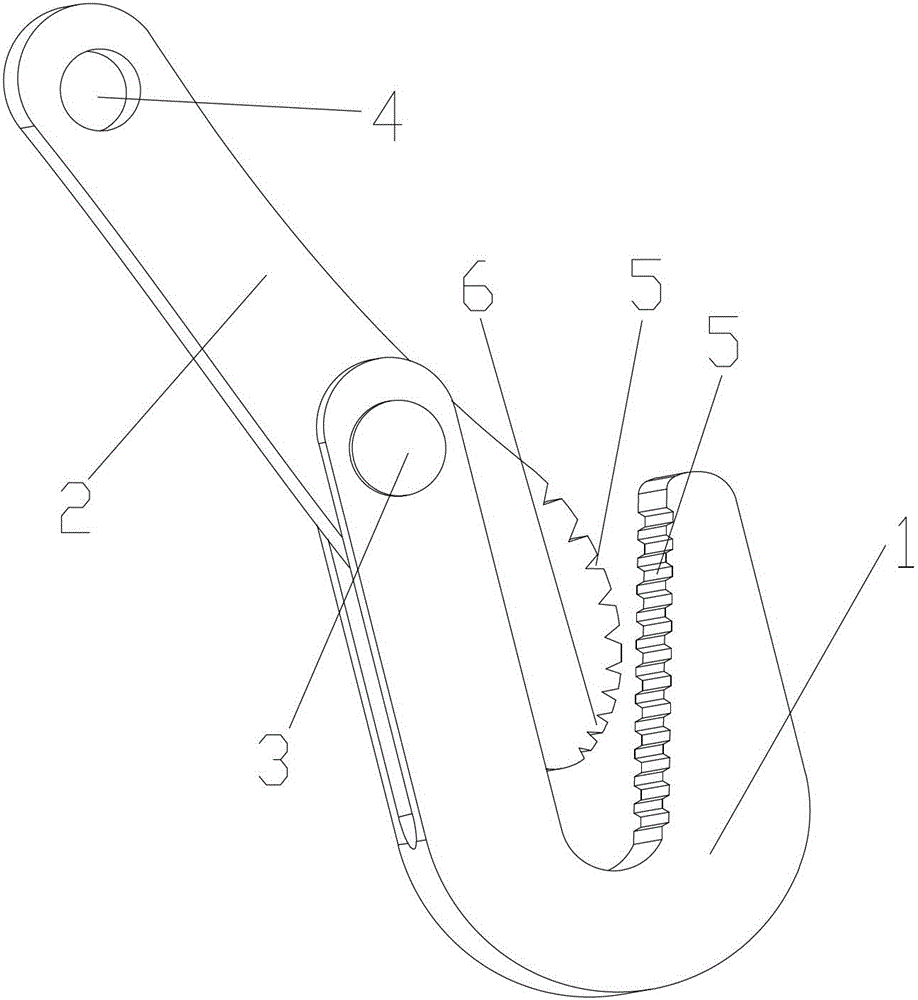 Lifting hook of steel plate