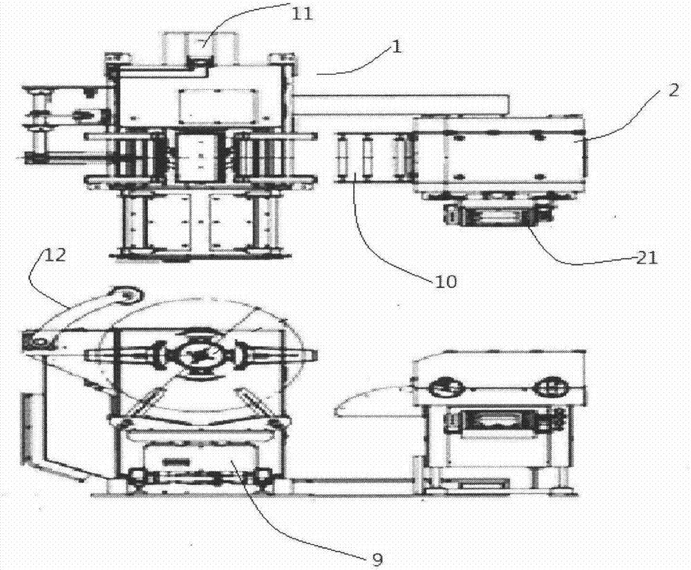 Multimachine and multi-engineering automated stamping production line