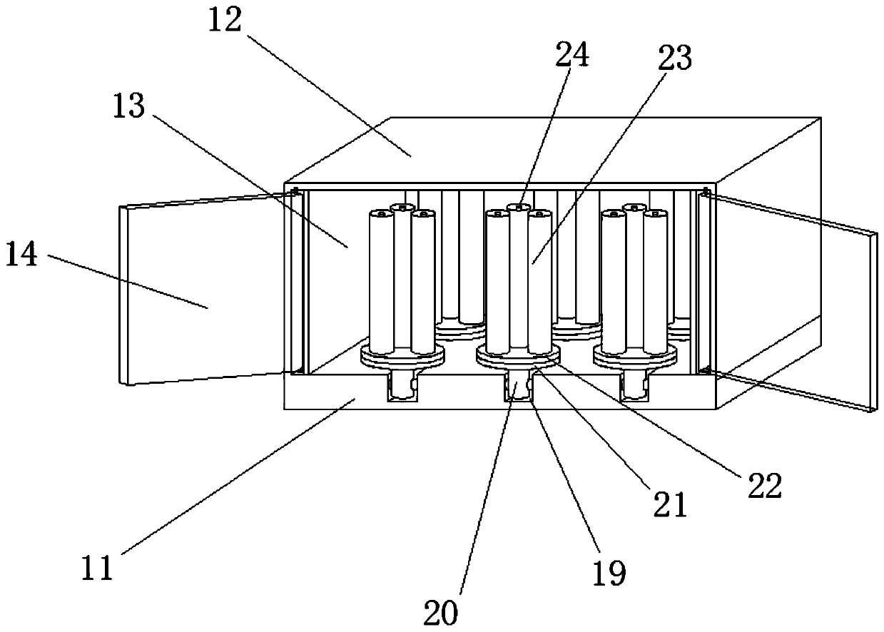 Full-protection type transportation device for double-wall corrugated pipe prepared by modified plastics