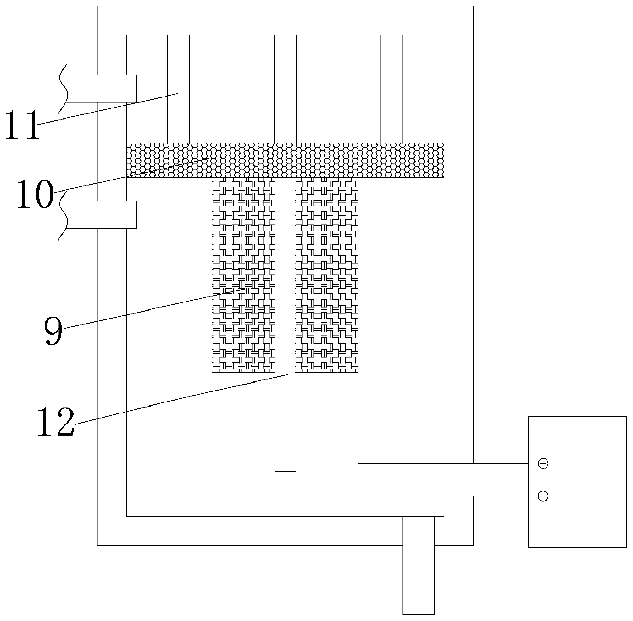 A photoelectric catalytic oxidation mixed treatment waste liquid wastewater system