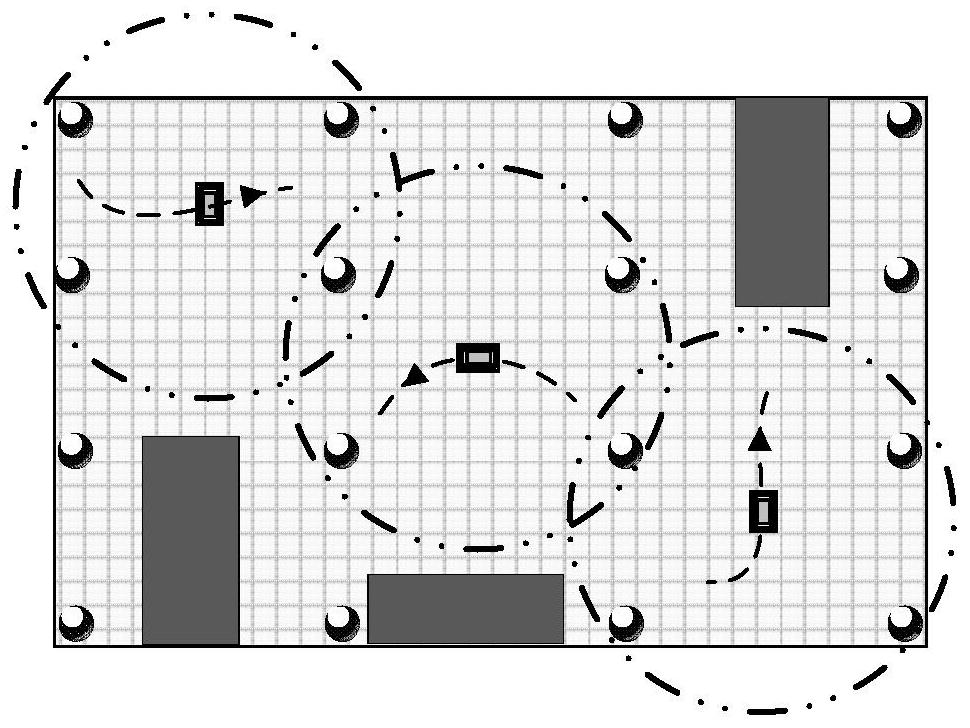 Moving target positioning calculation and error evaluation method under noisy network