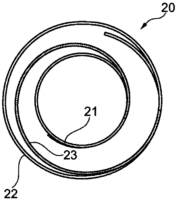 Double wrap spring, rotation device and system to be actuated