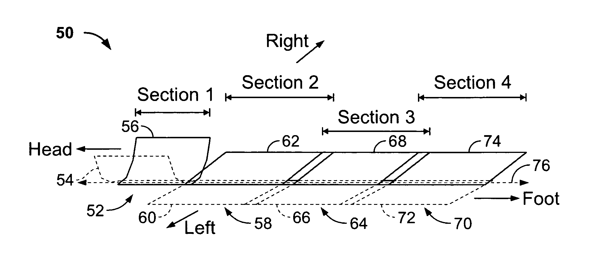 Cervical-thoracic-lumbar spine phased array coil for horizontal field MRI systems