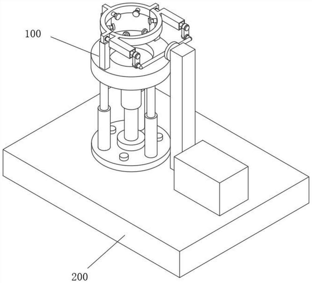 Sealing machine for can production based on positioning mechanism