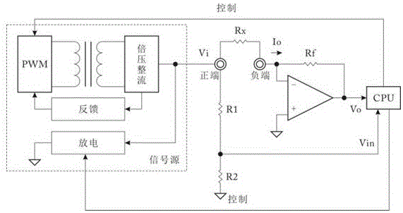 High-voltage and constant-voltage signal source