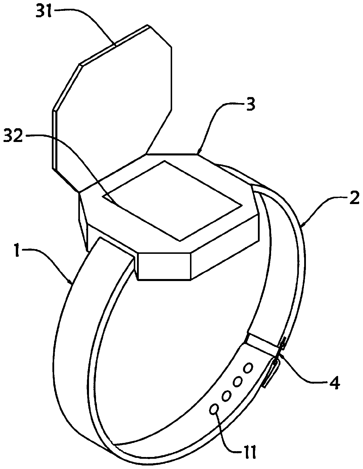 Daily diet and exercise alarming and monitoring bracelet for diabetic patients