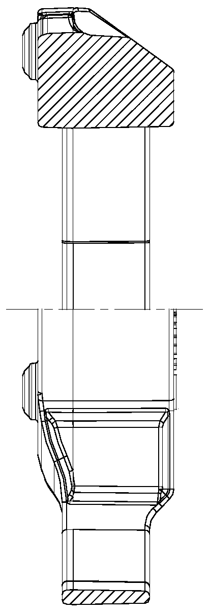 Process for producing ductile iron piece mold with large wall thickness difference through vertical line