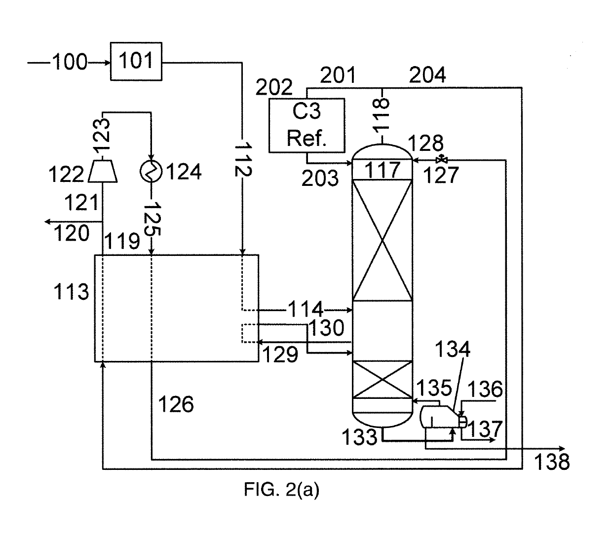 Process for recovering hydrocarbons from crude carbon dioxide fluid