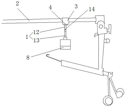 A kind of external laryngeal pressure device for supporting laryngoscope