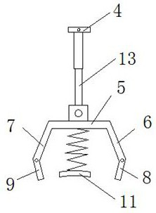 A kind of external laryngeal pressure device for supporting laryngoscope