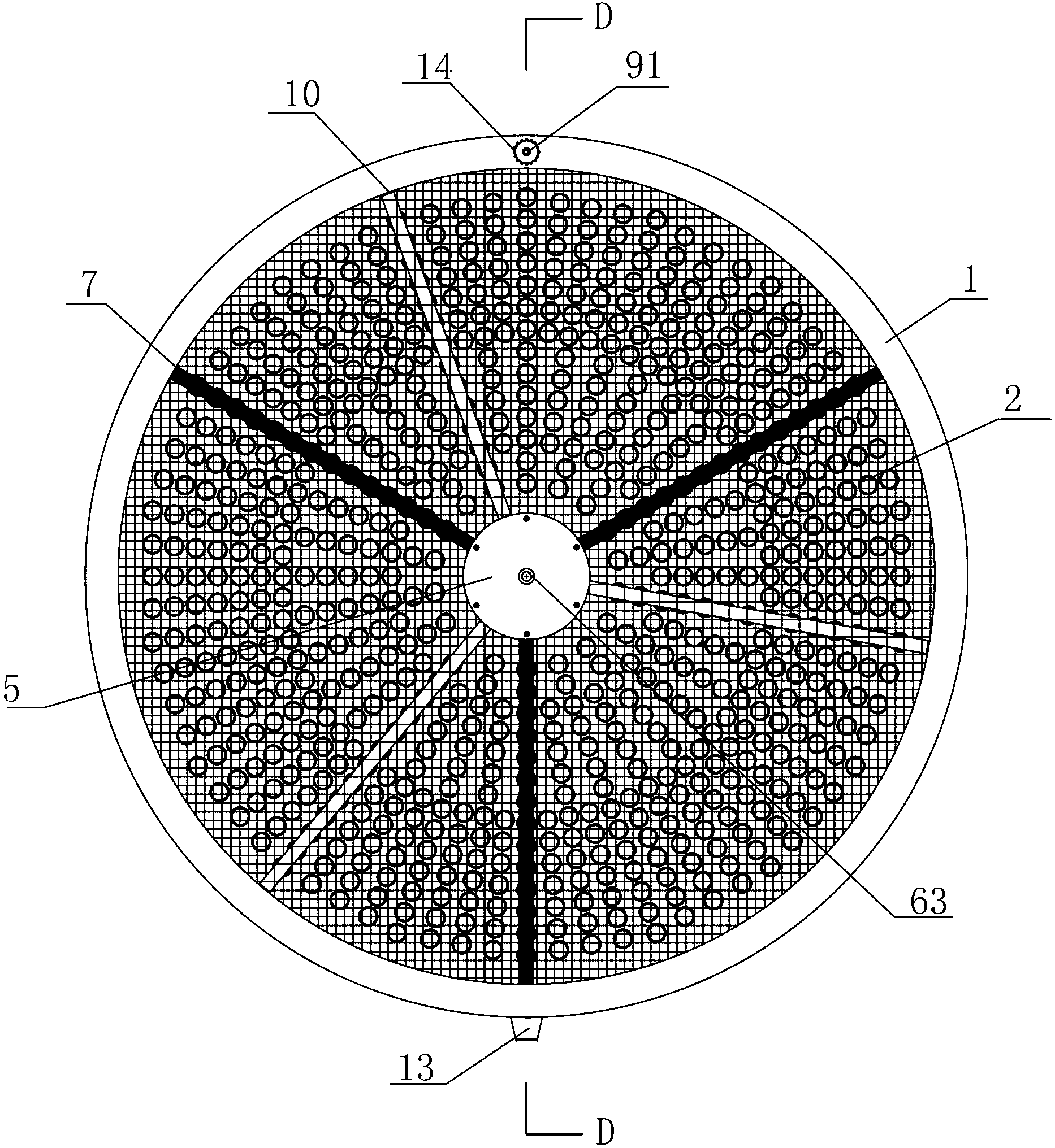 Rotating disc type micro-grid assembly for backwash-free dynamic membrane