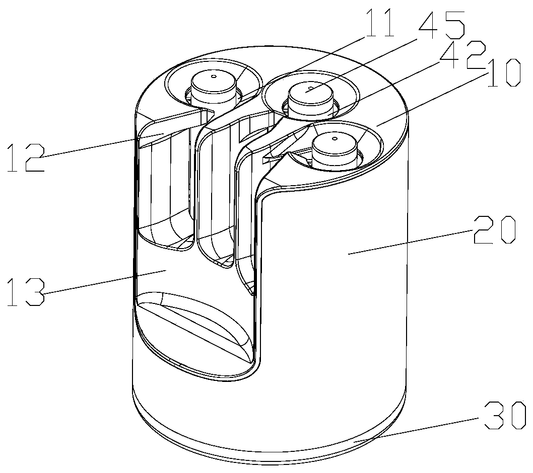 Efficient hair curling device convenient in rapid distribution