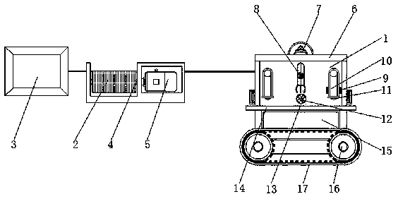 An anti-leakage fishing device for an underwater robot