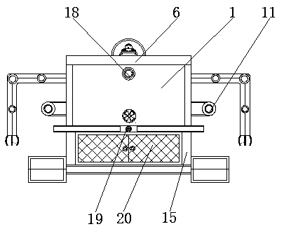 An anti-leakage fishing device for an underwater robot