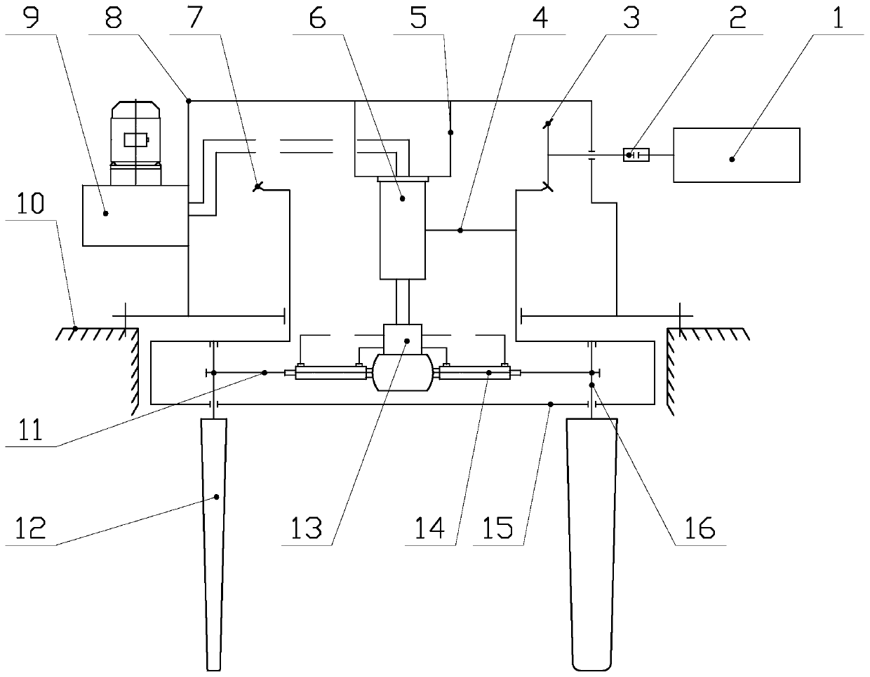 Intelligent propelling, positioning and stabilizing ship power system and control method thereof