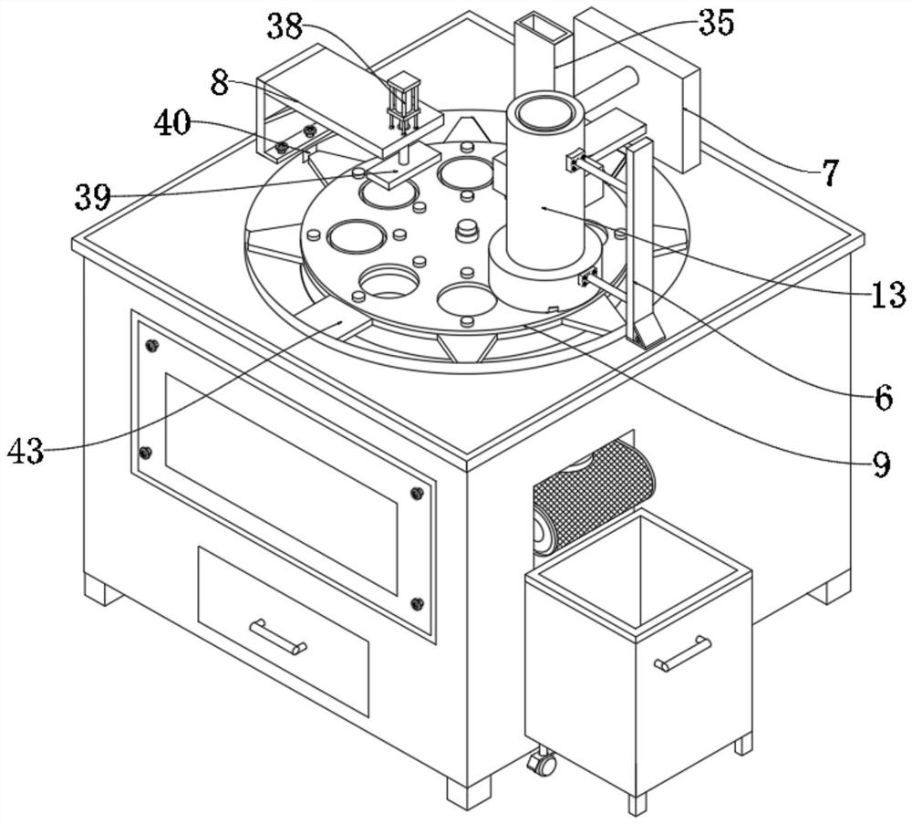 Rotary hot pressing equipment with automatic conveying function