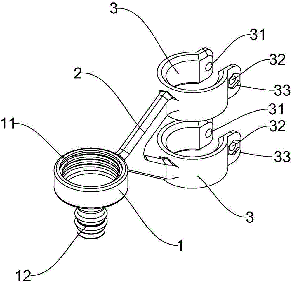 Connection rack for soilless culture