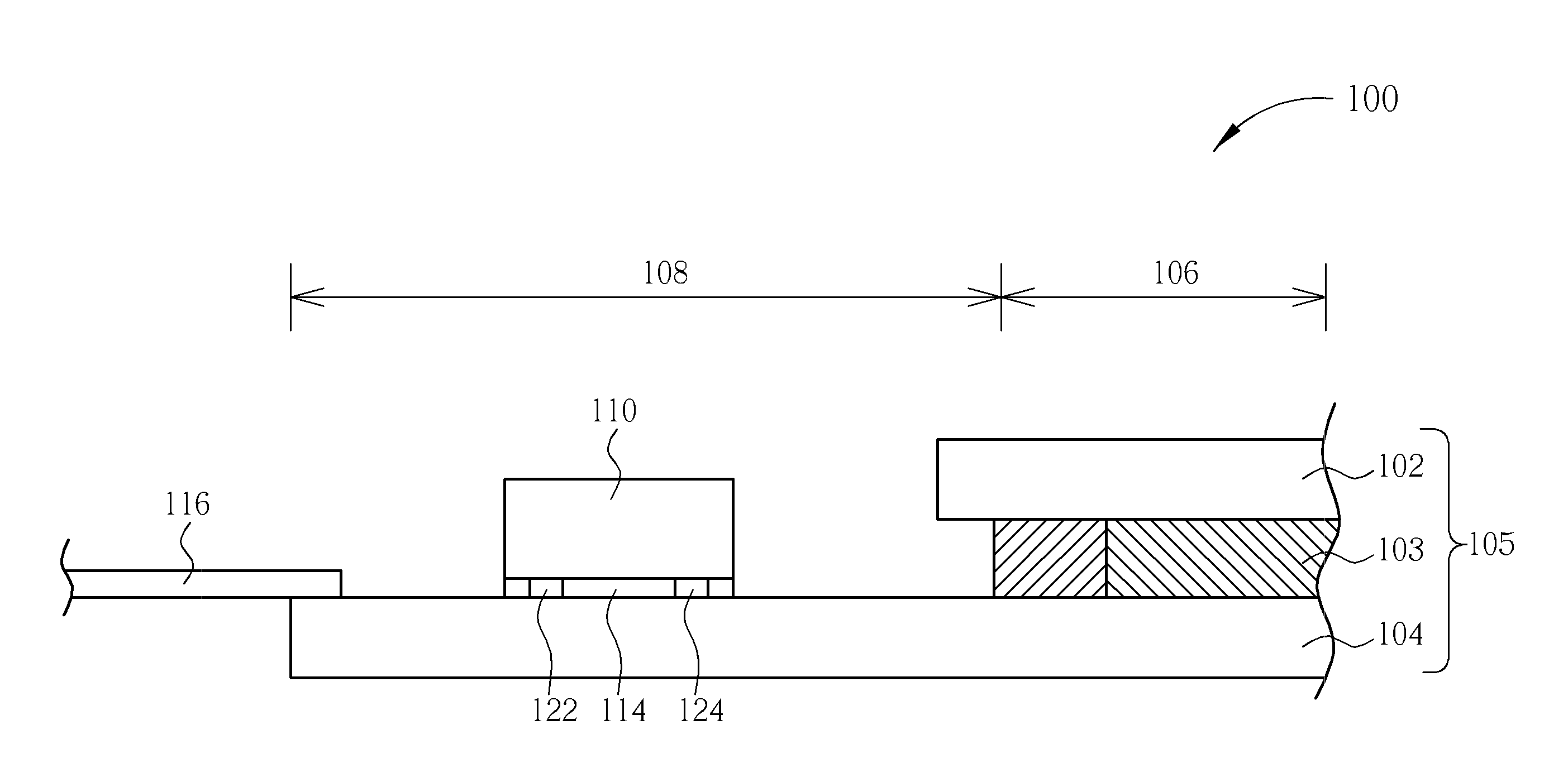 Chip having a driving integrated circuit and liquid crystal display having the same