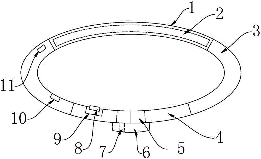 Wrist belt type intelligent wearable device