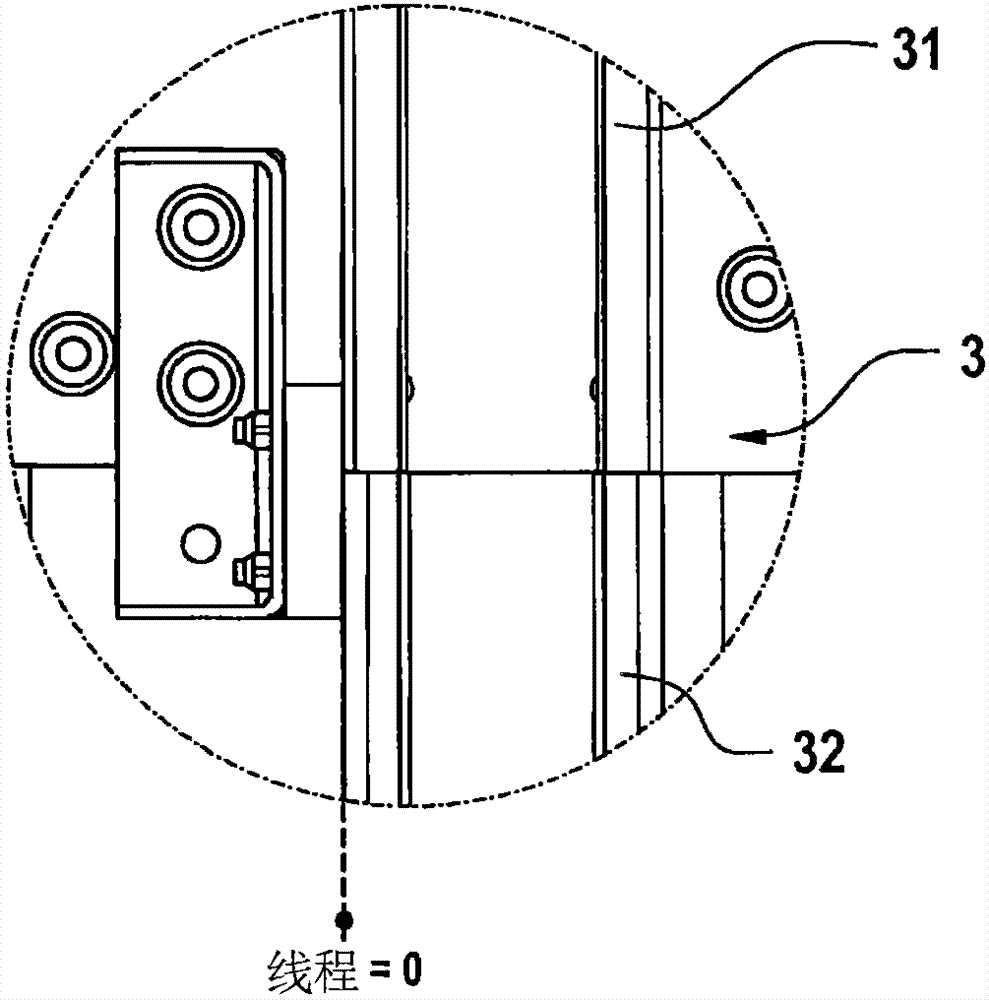 Lifting door having a movable door-leaf guide