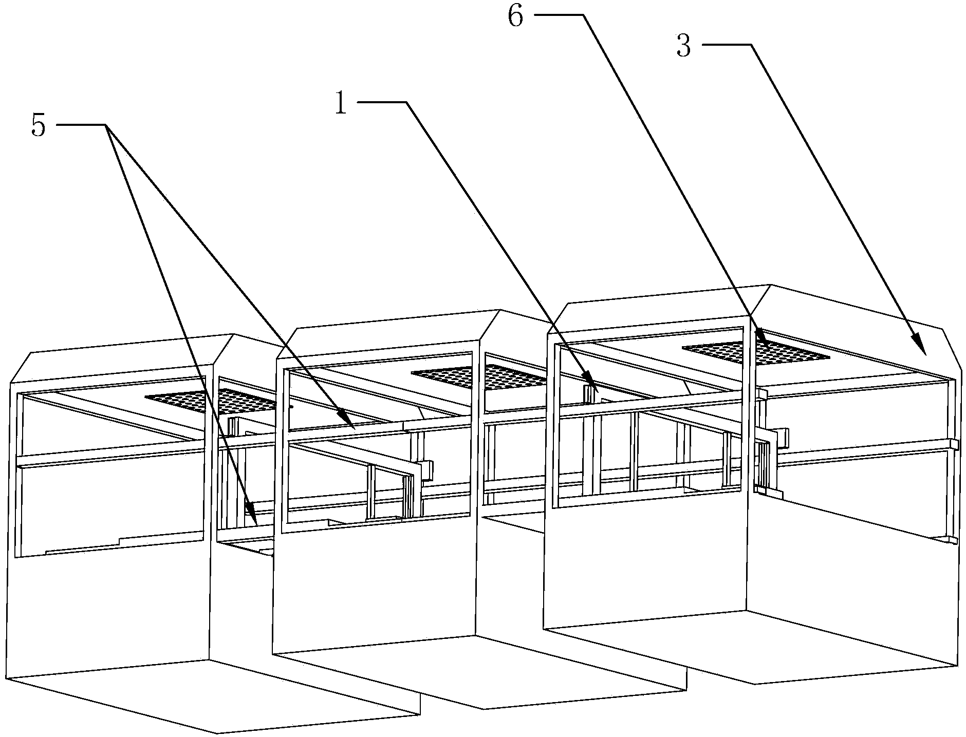 Aluminum alloy anode oxidation device