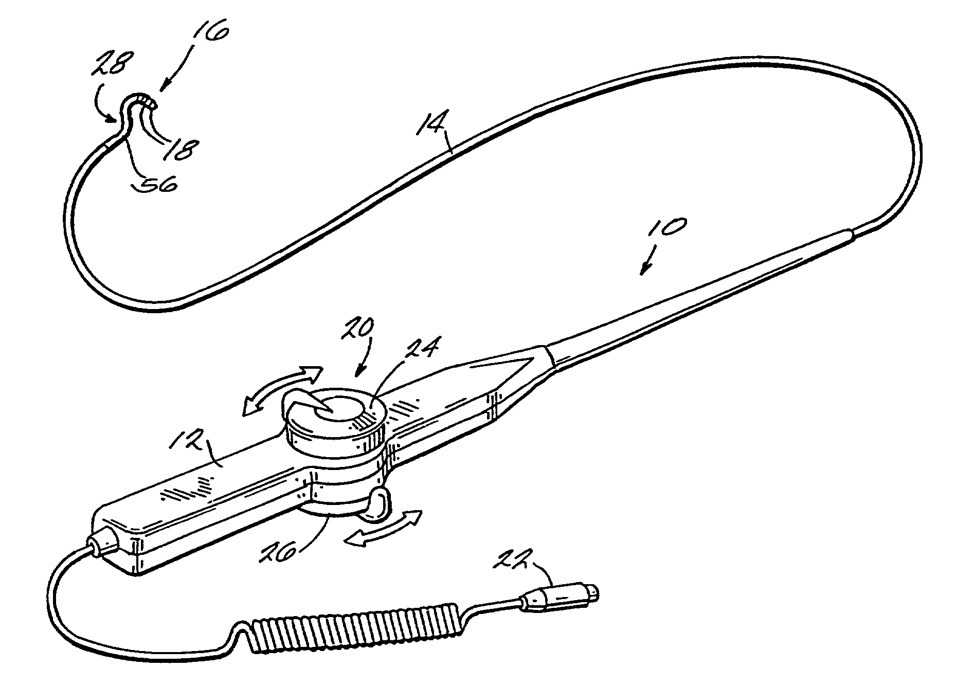 Assemblies for creating compound curves in distal catheter regions