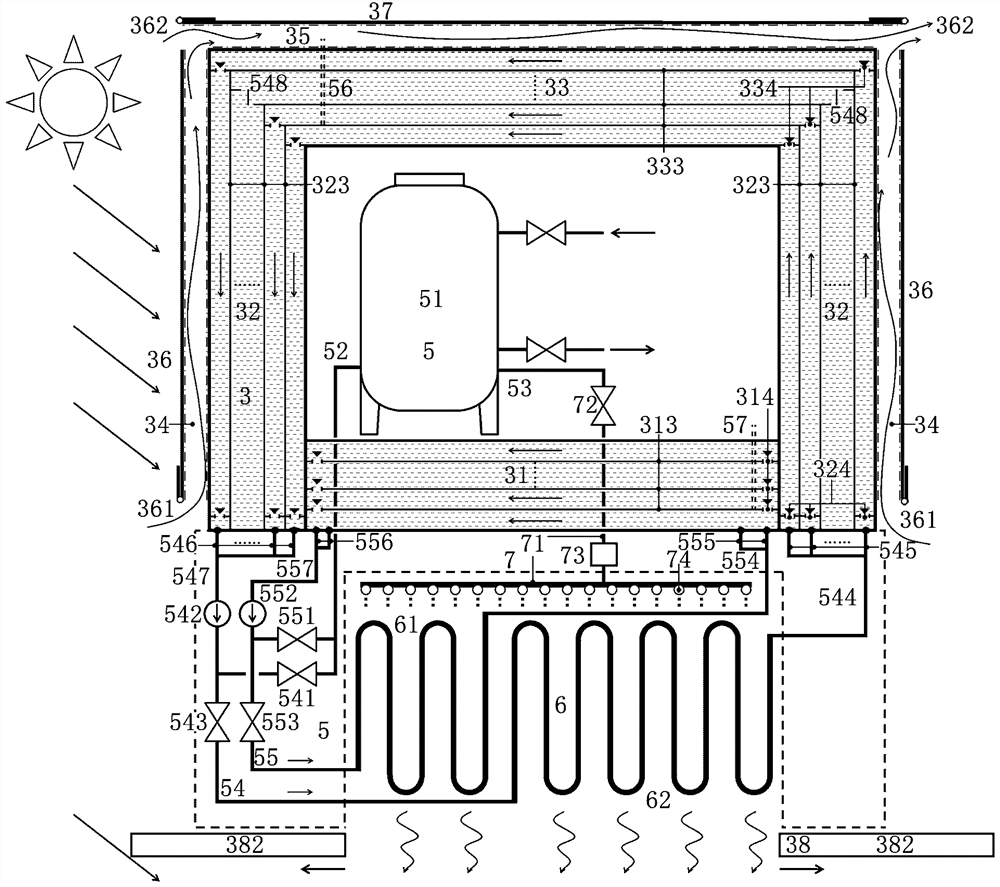 A low energy consumption container house