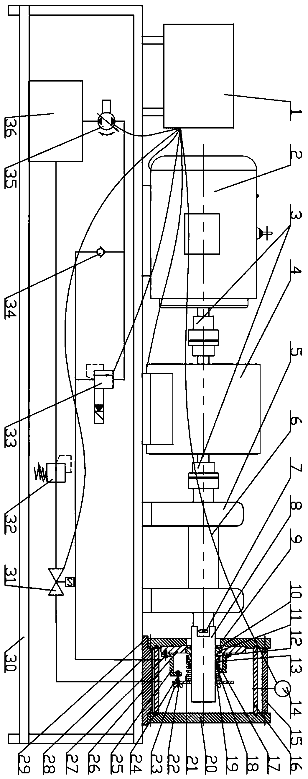 Mechanical sealing testing device and method for experimental teaching