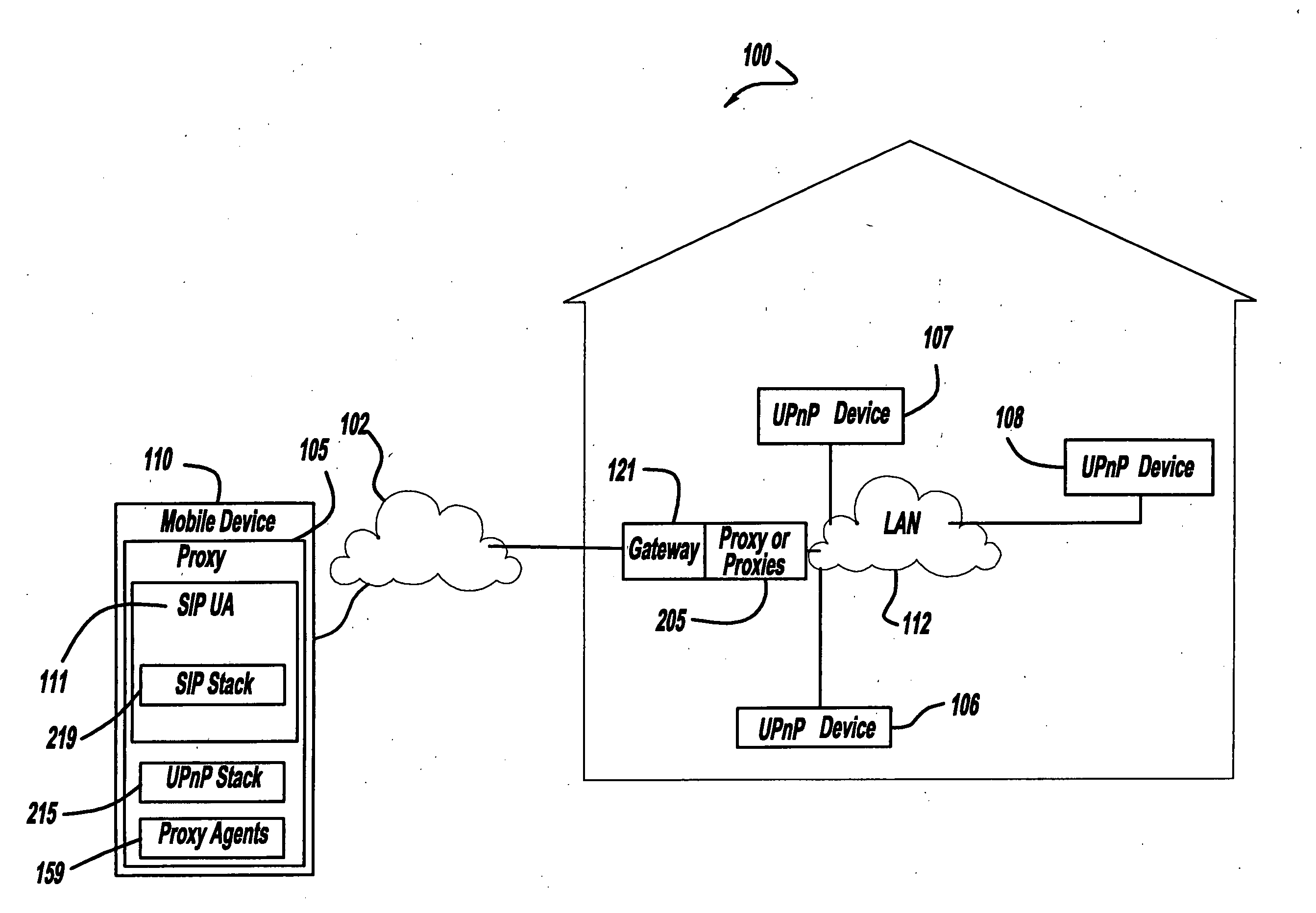 Extending universal plug and play messaging beyond a local area network