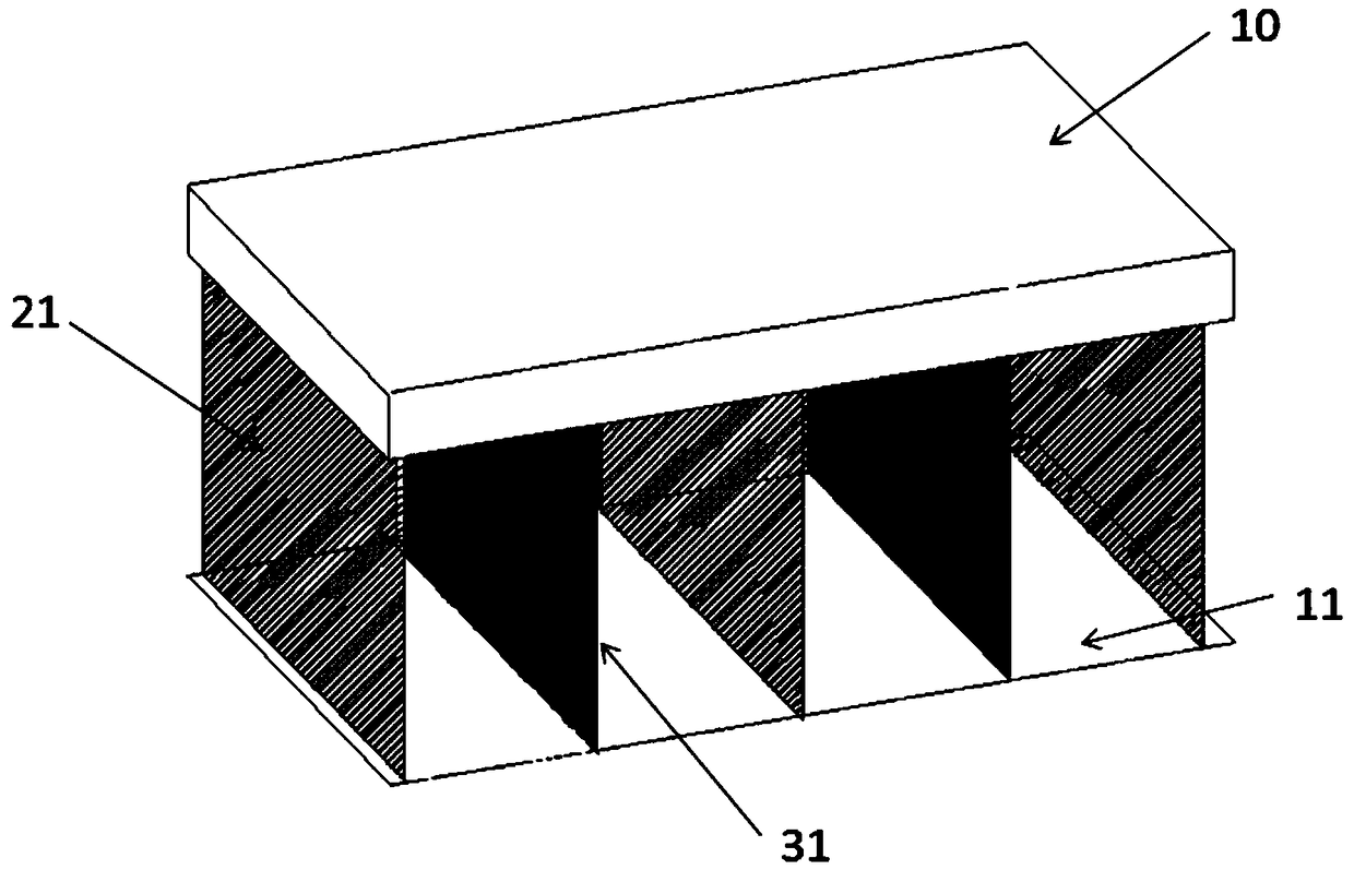 Arrangement type filth and rust adsorbing electrode device with adjustable electrode spacing