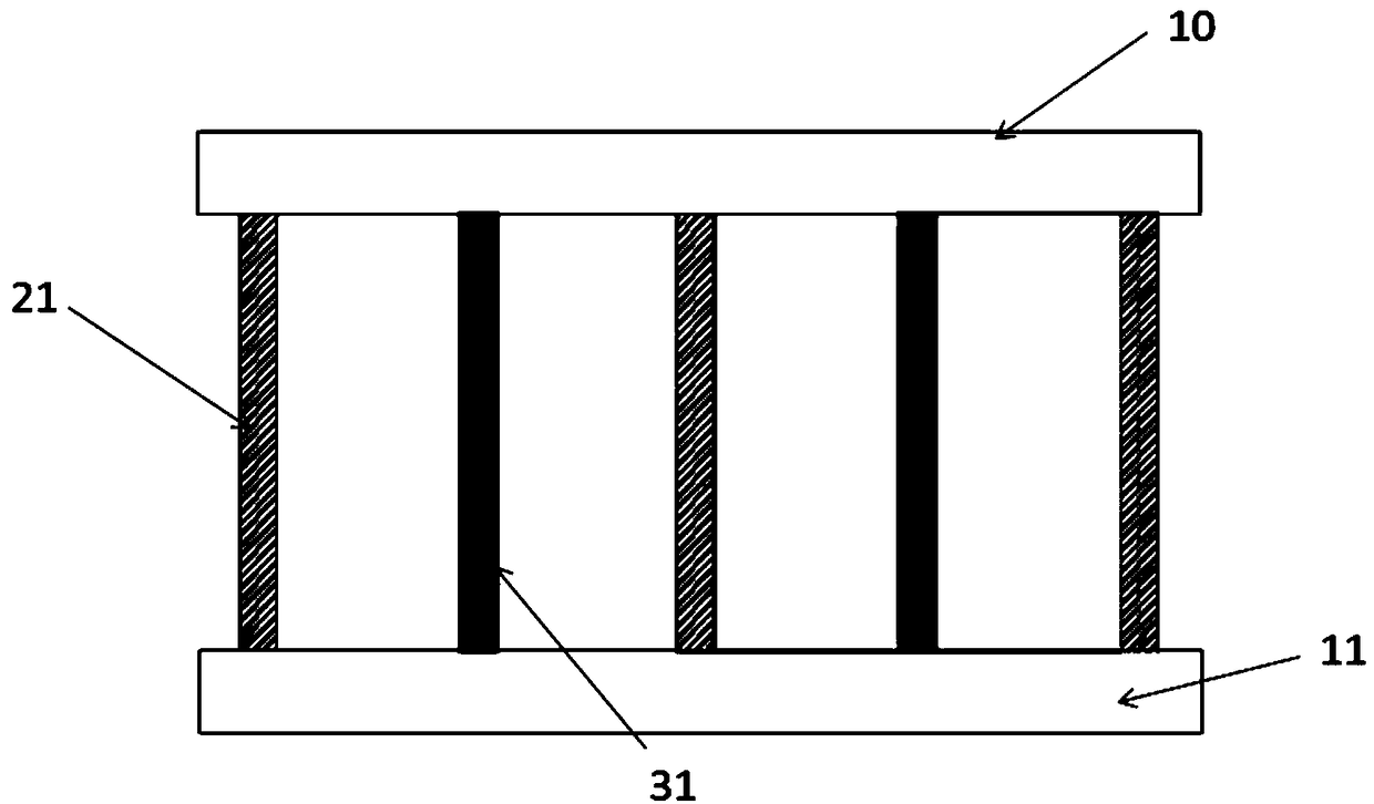 Arrangement type filth and rust adsorbing electrode device with adjustable electrode spacing