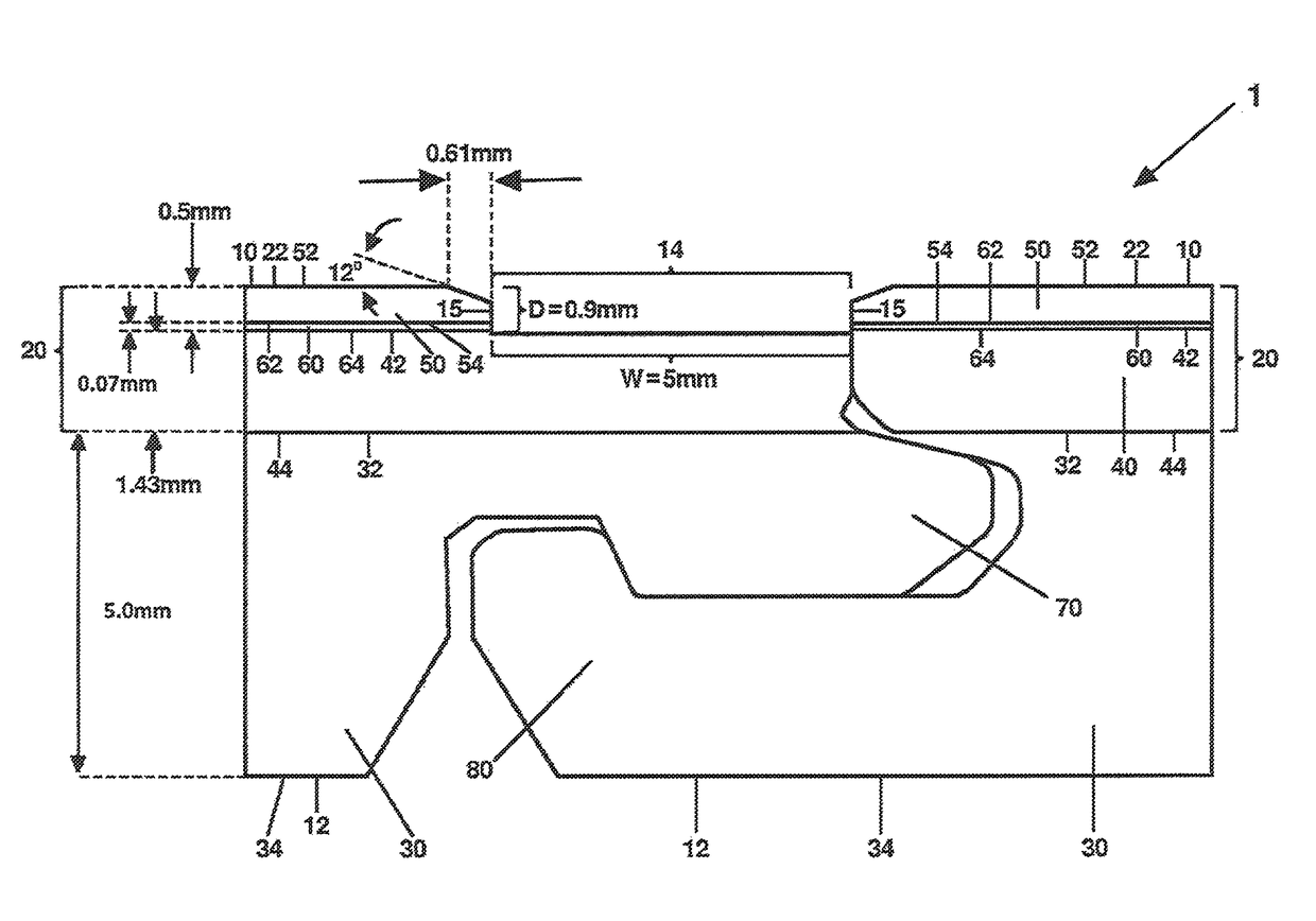 Densified foam core (DFC) tile with imitation grout line