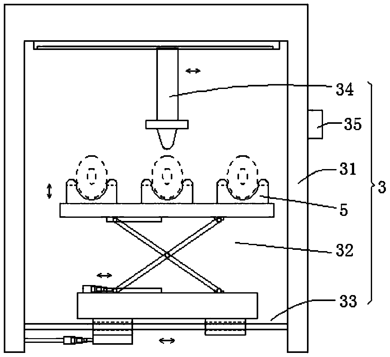 Chinese date core removing device