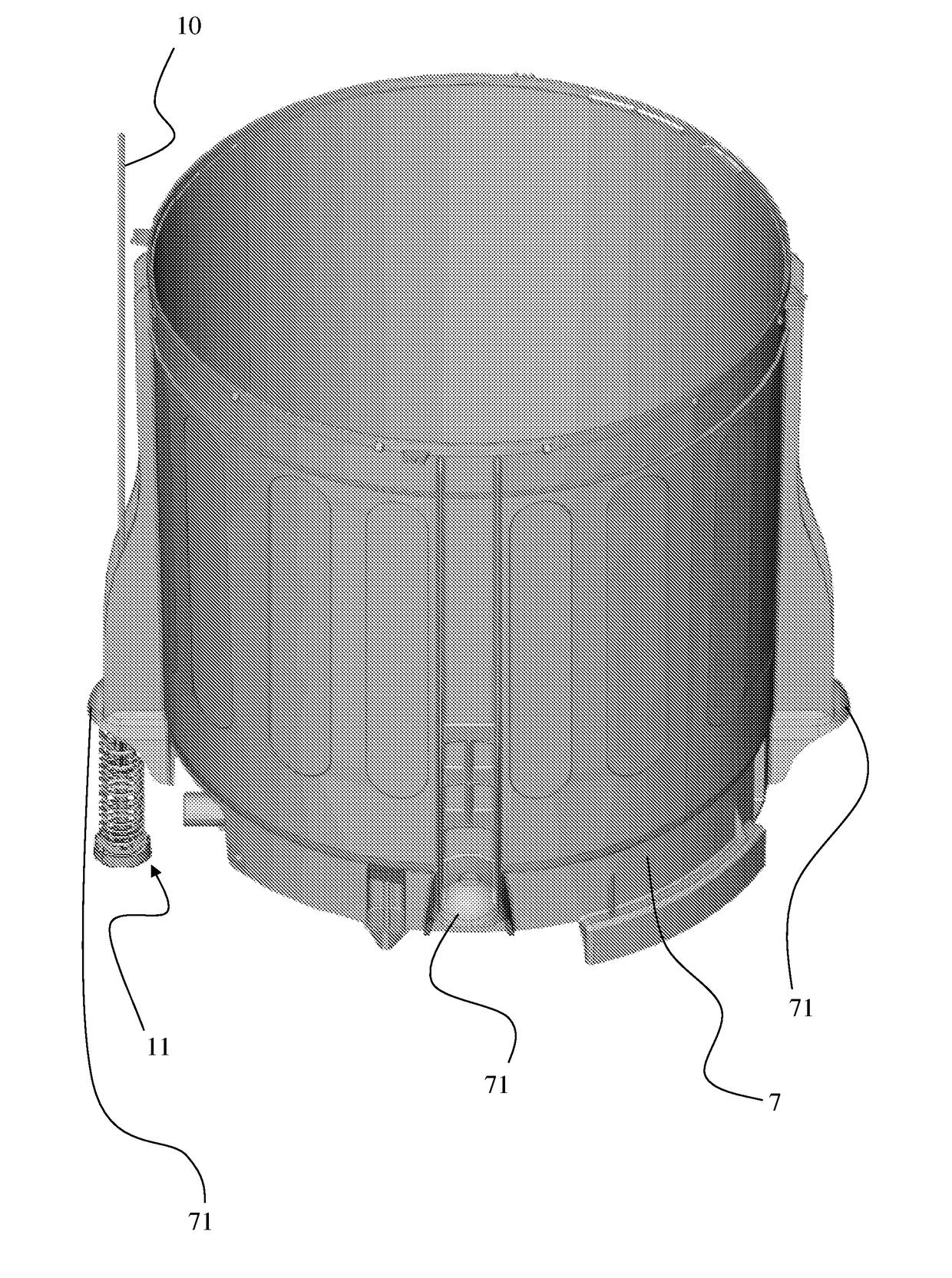 Suspension device and system for a washing machine