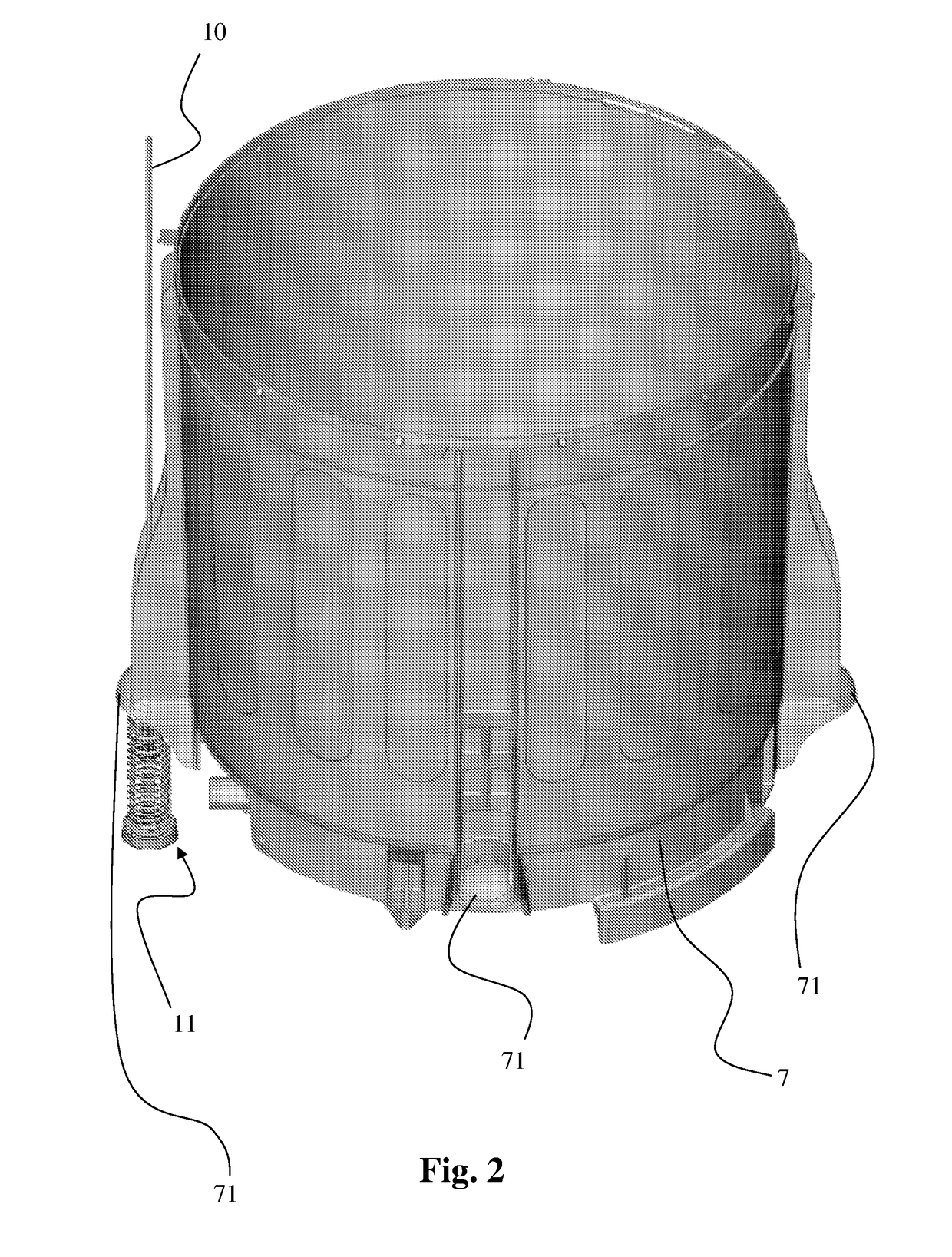 Suspension device and system for a washing machine