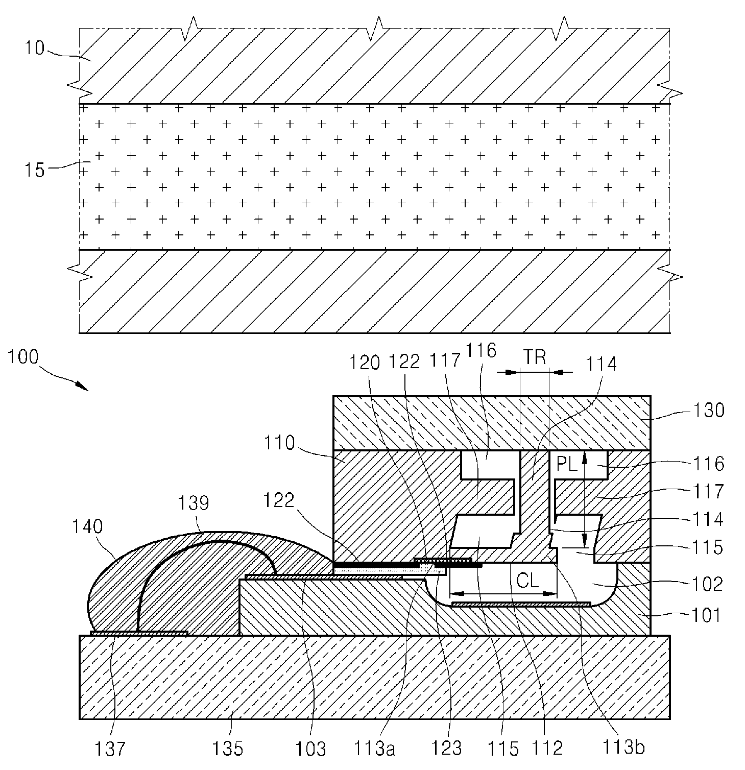 Contact-force sensor package and method of fabricating the same