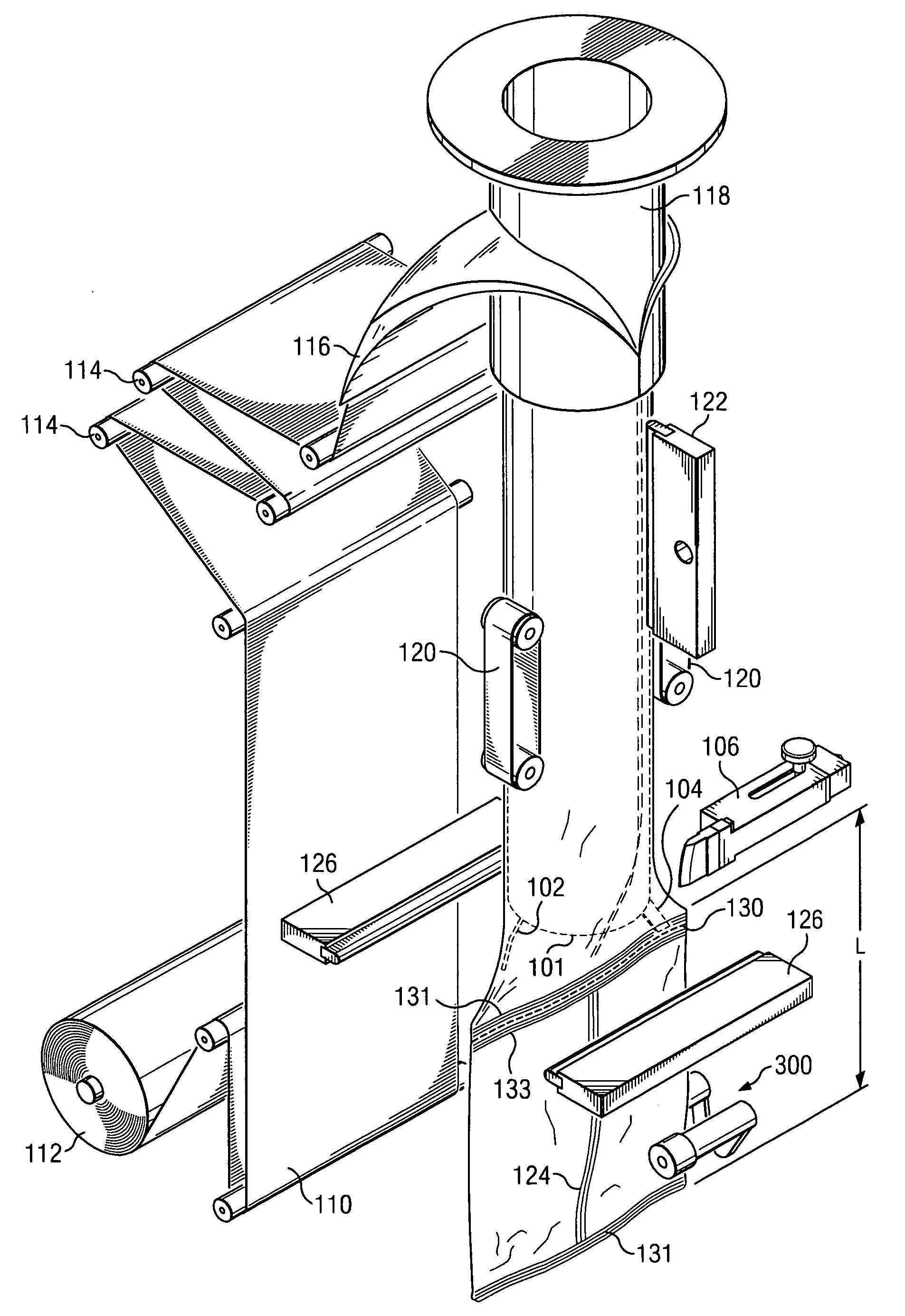 Method and apparatus for providing end seals on vertical stand-up packages