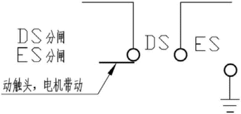 Motor control circuit of three-position switch operation mechanism