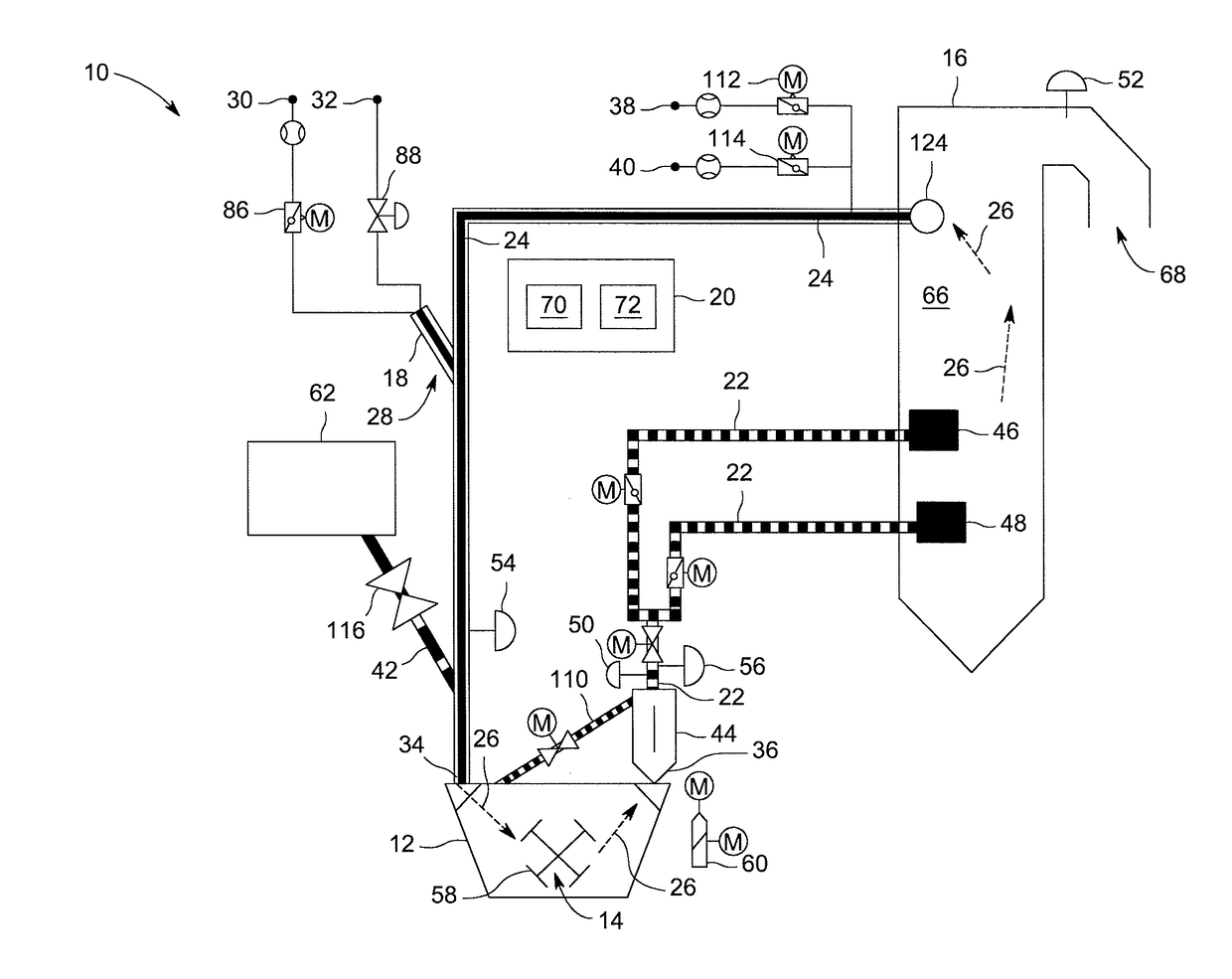 System and method for preheating a beater mill