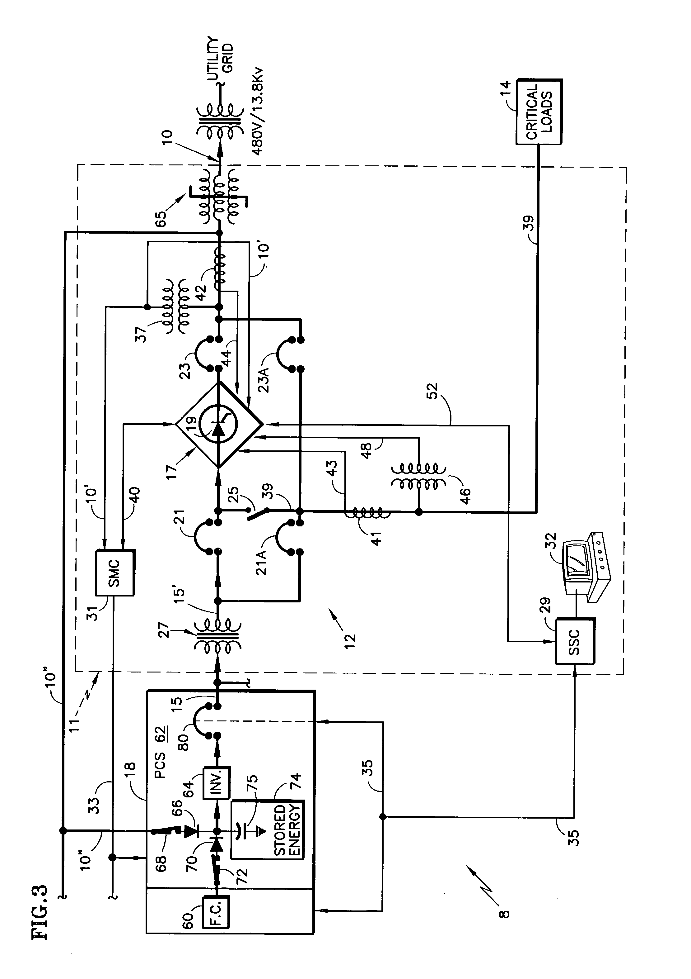 System for providing assured power to a critical load