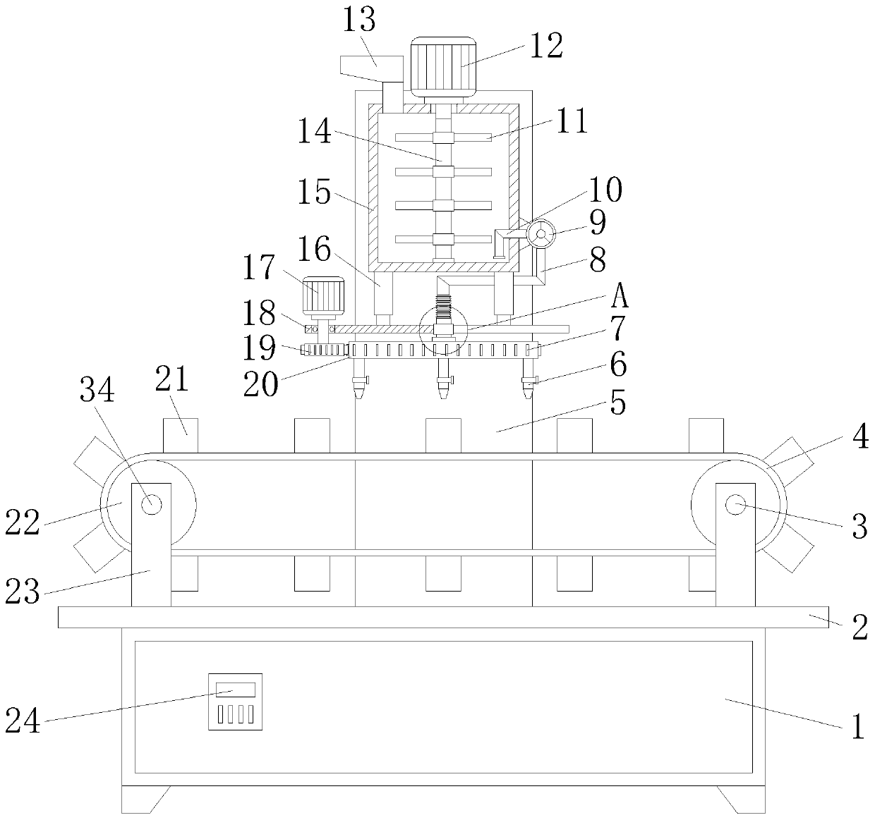 Liquid injection machine for facial mask processing and with quantitative liquid injection and use method thereof